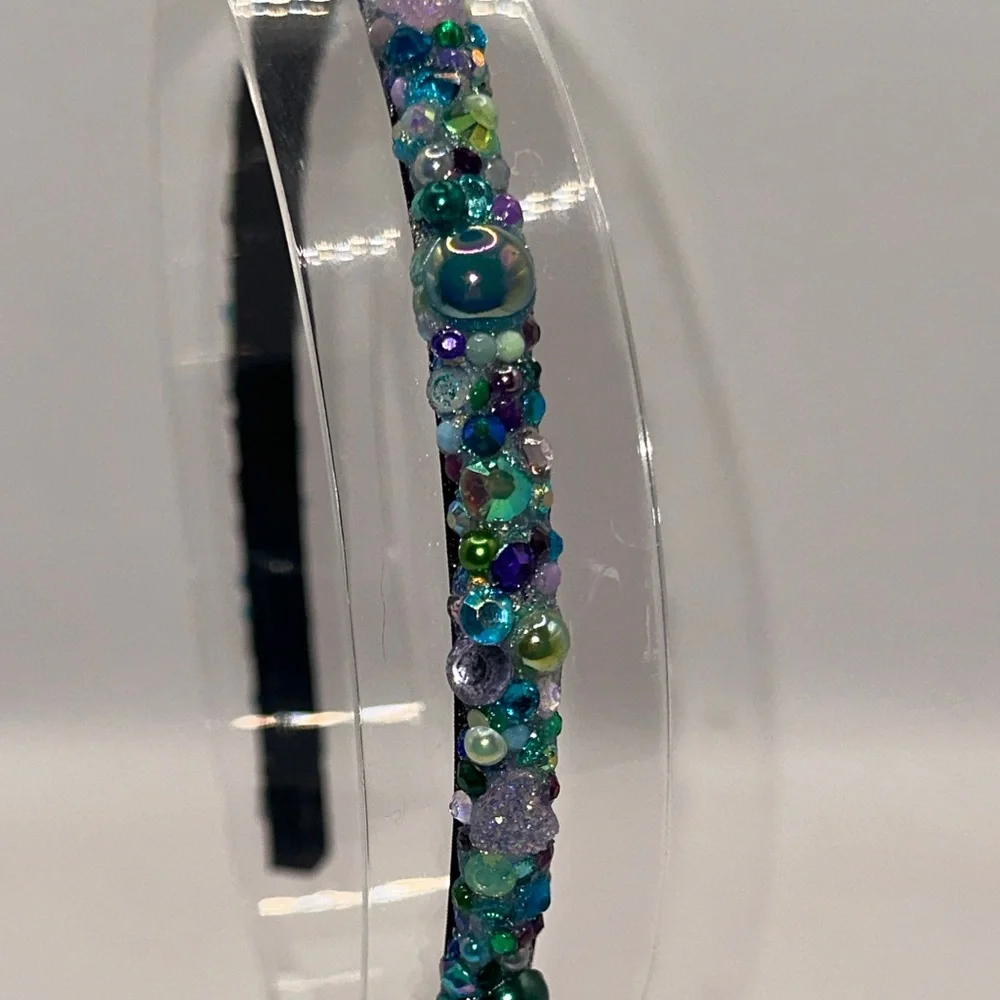 Princess Ariel Little Mermaid Inspired Rhinestone Tiara Wand and Headband